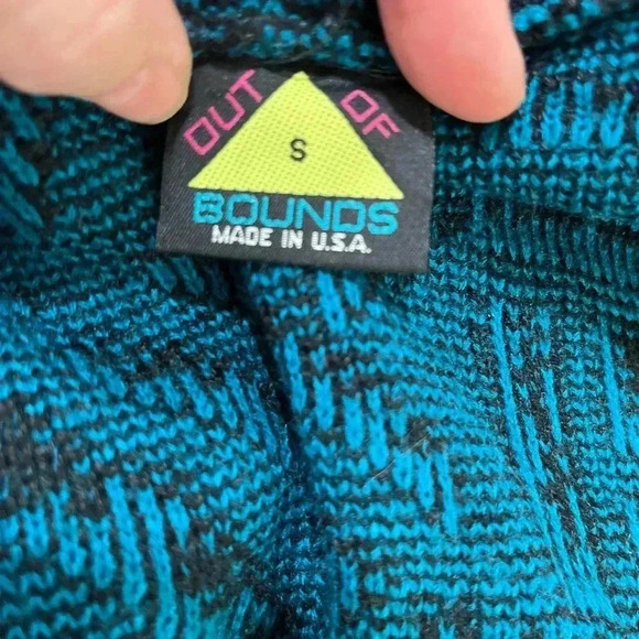 True Vintage 80’s Southwest Aztec Design button Cardigan oversized Small/medium - Picture 13 of 14